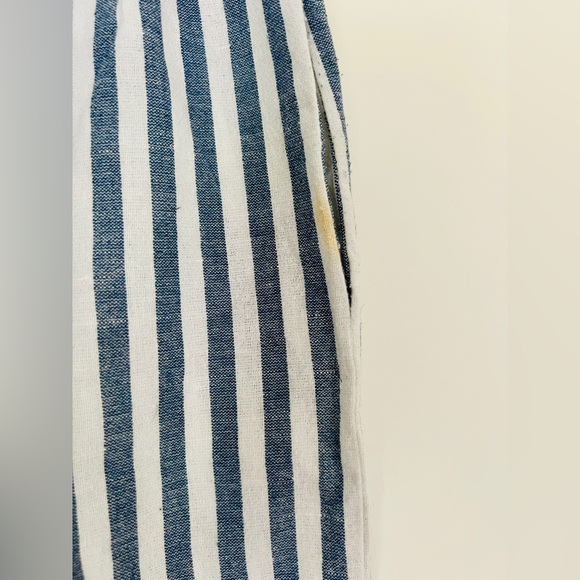 Pure Venice | Linen Vertical Striped Pant - Picture 4 of 5